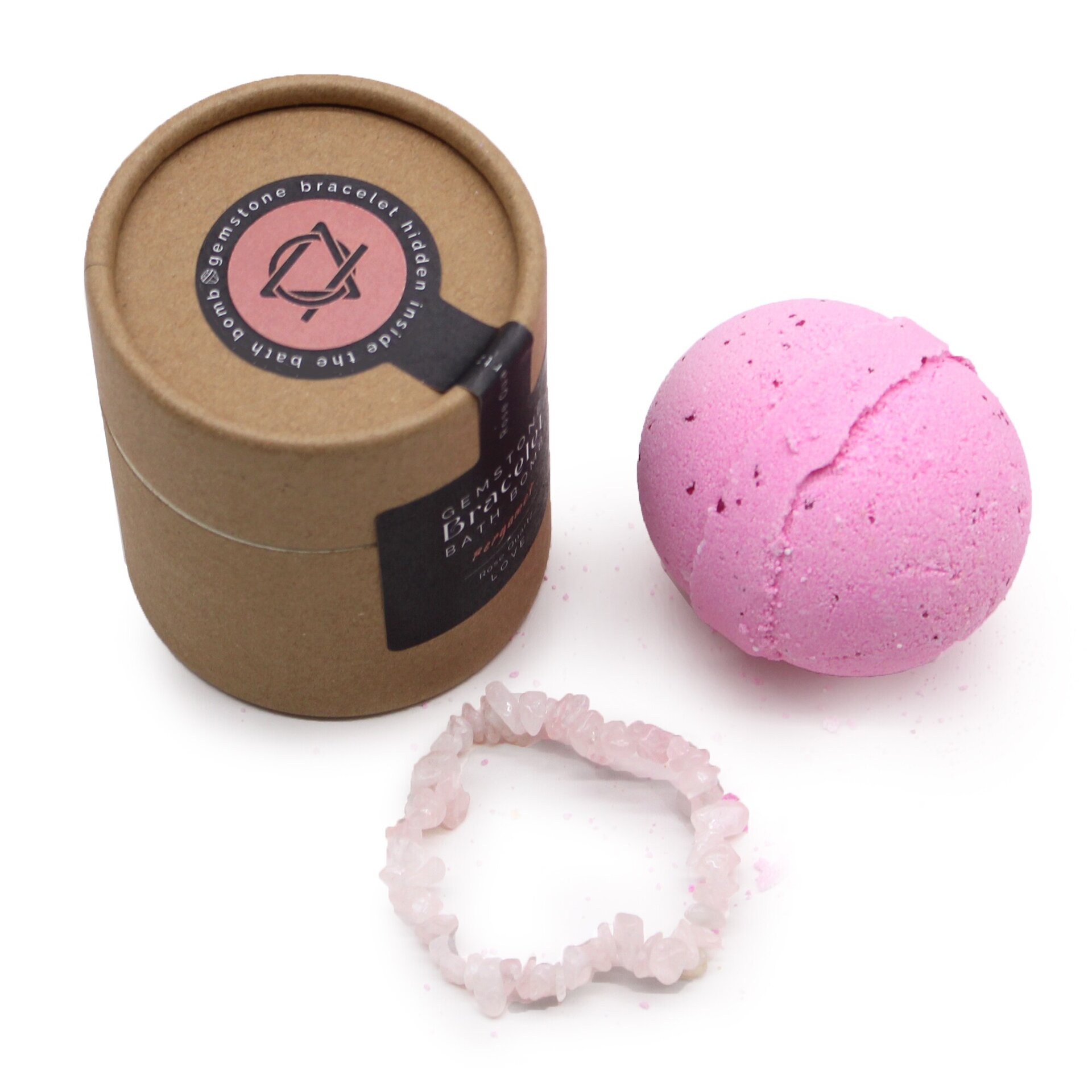 Bomba de Baño de BERGAMOTA con Pulsera de CUARZO ROSA - 3