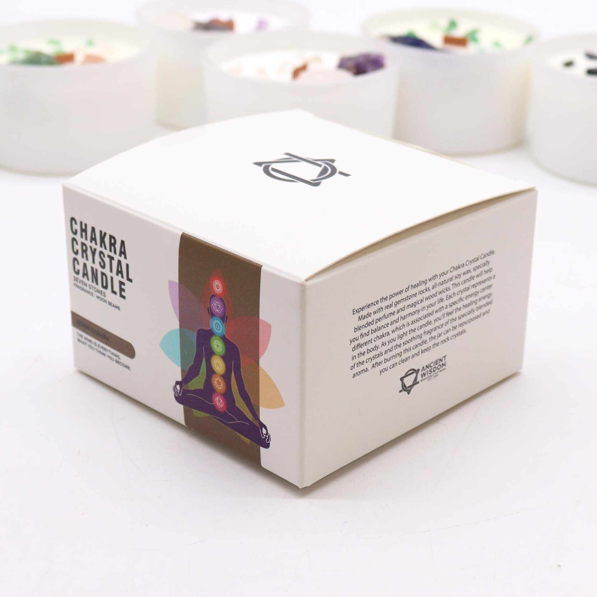 VELA  DE SOJA  PERFUMADA CON MNERALES DE LOS  7 CHACRAS - 6