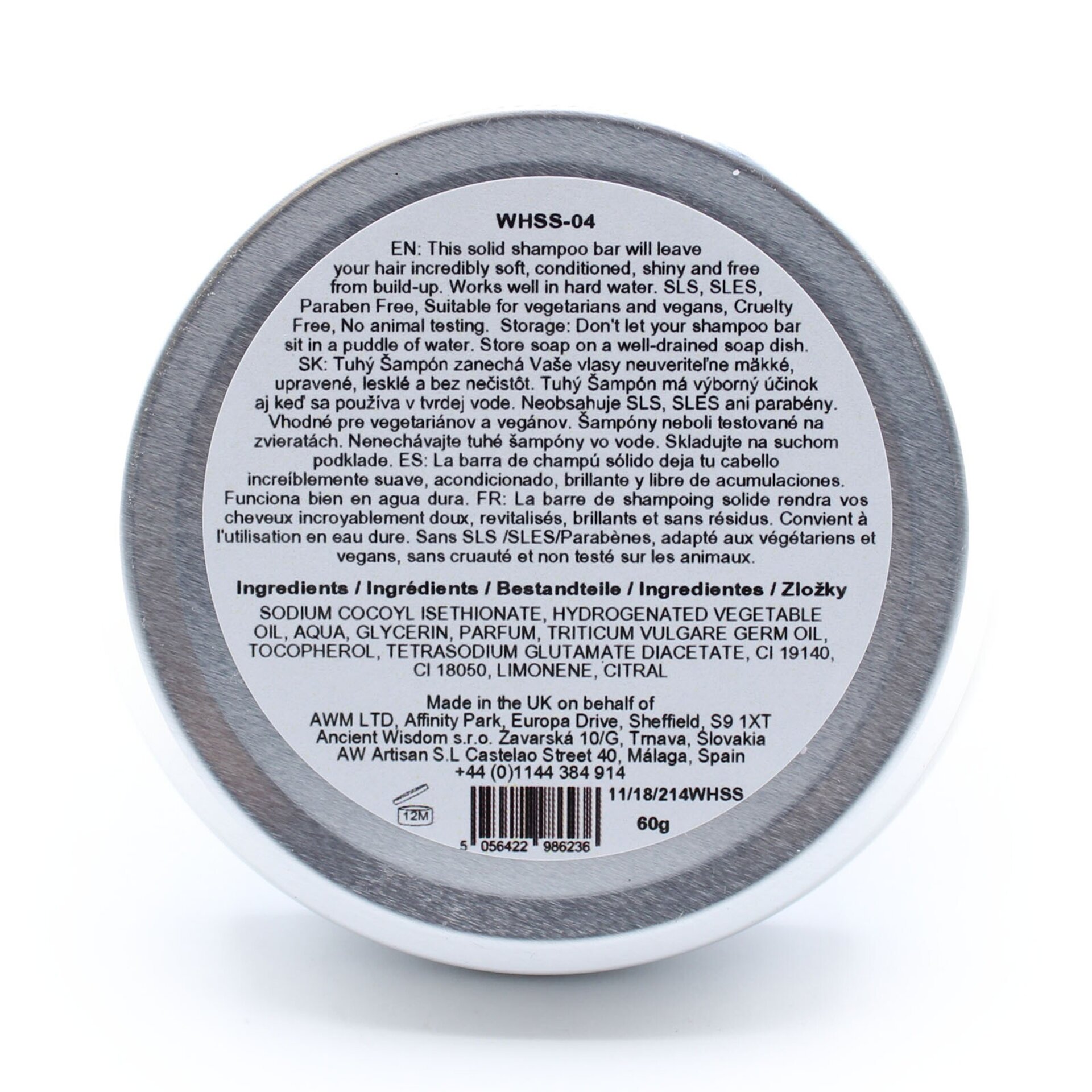 Champú sólido TUTTI FRUTTI seda y brillo 60g - 4