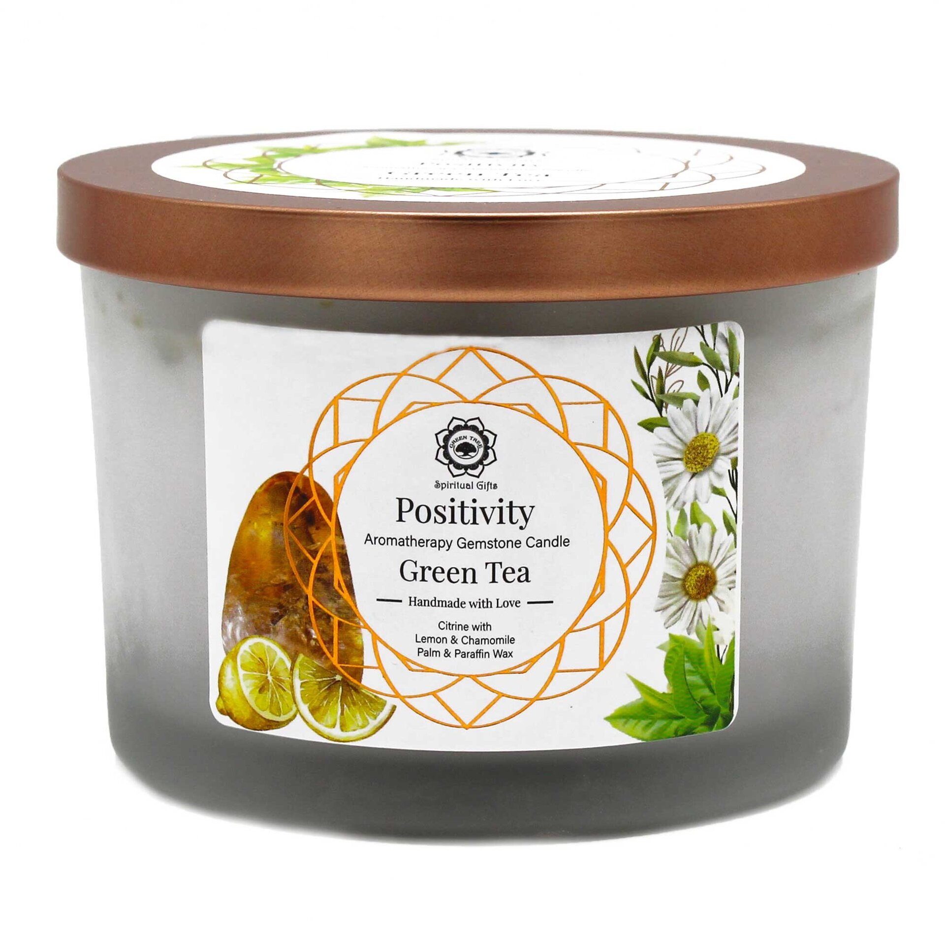 Vela perfumada té verde y citrino 500 g: POSITIVIDAD Y RIQUEZA - 4