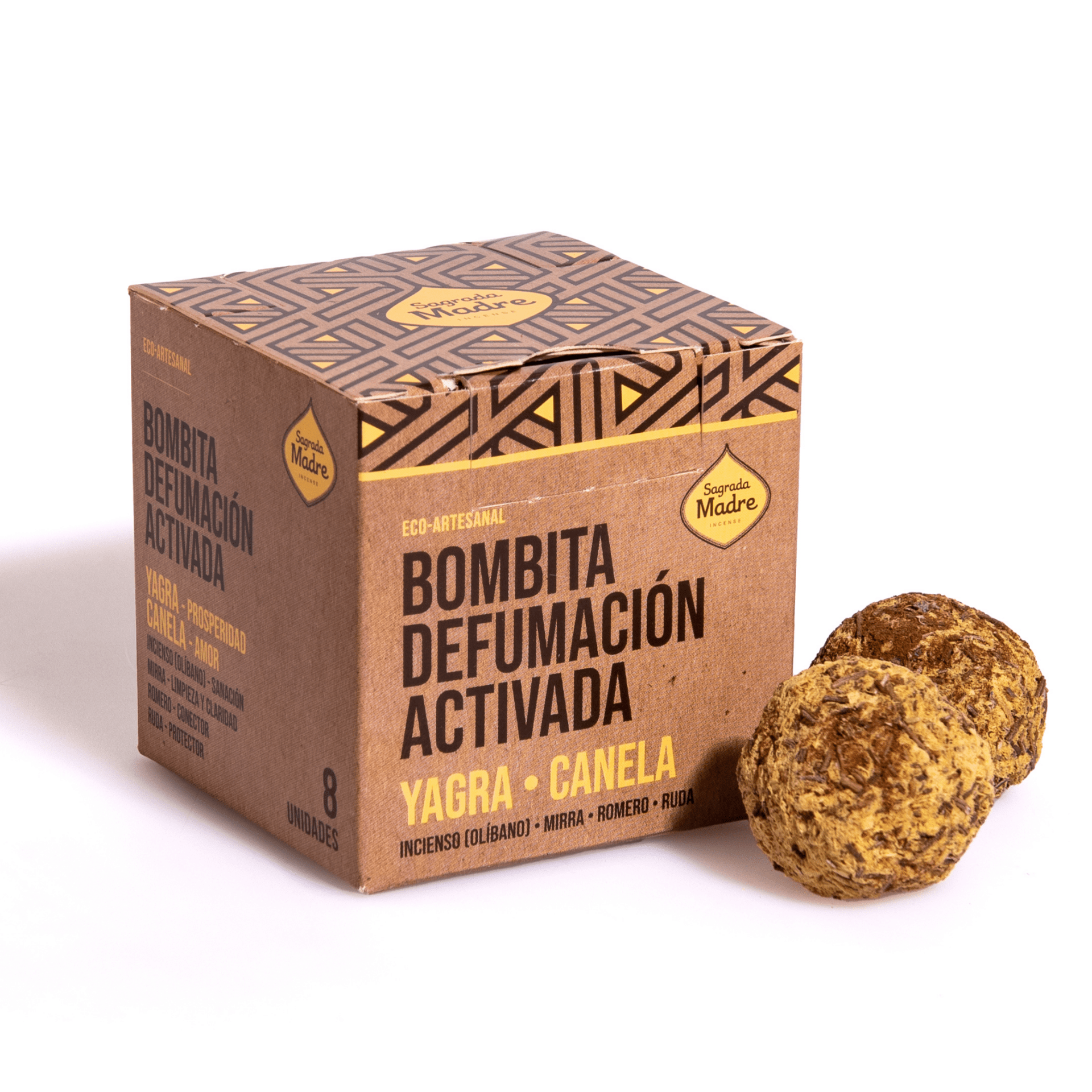 CAJA 8 BOMBITAS INCIENSO YAGRA-CANELA - 2