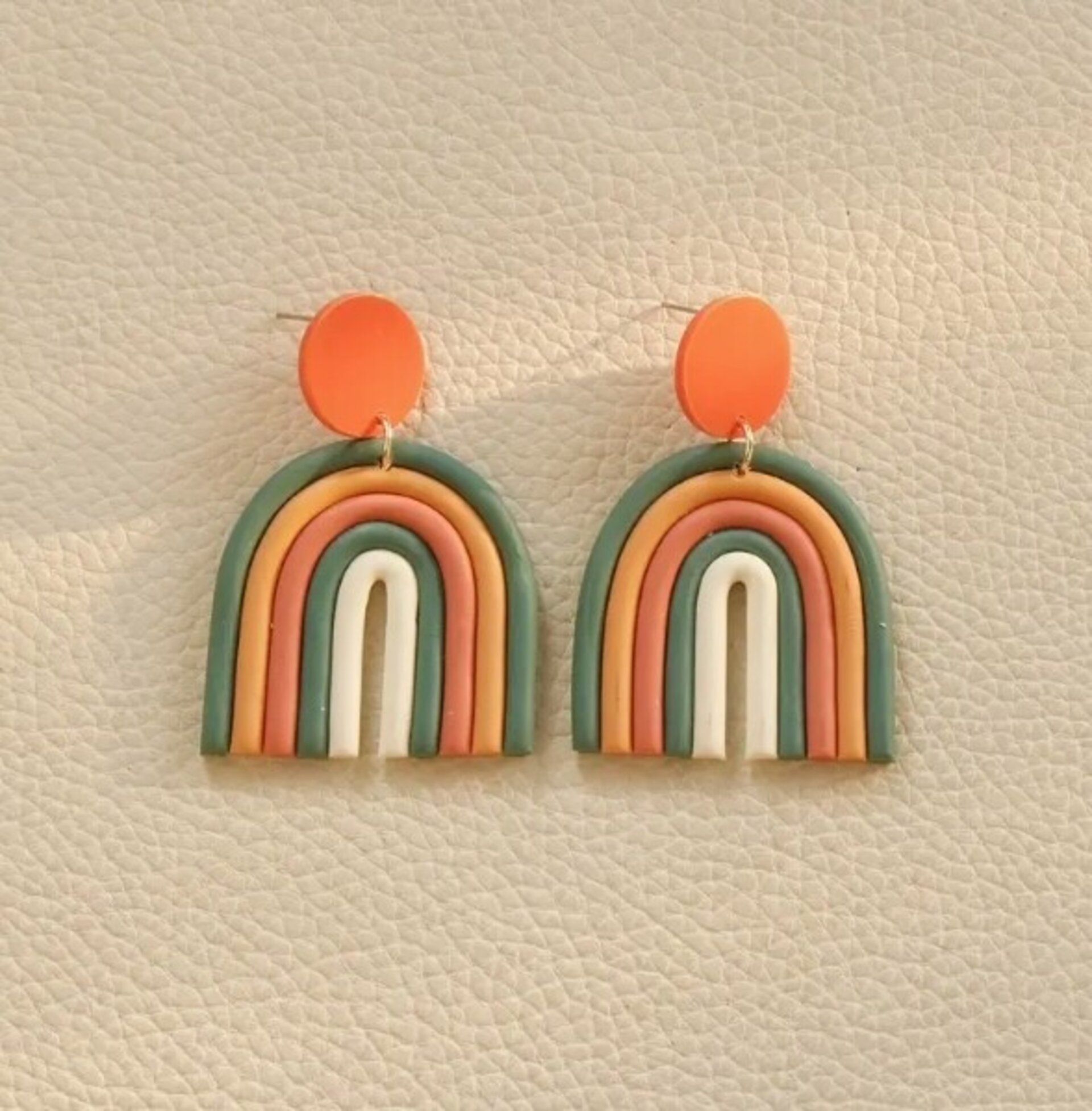 Pendientes colección ARCO IRIS arcilla polimérica - 3