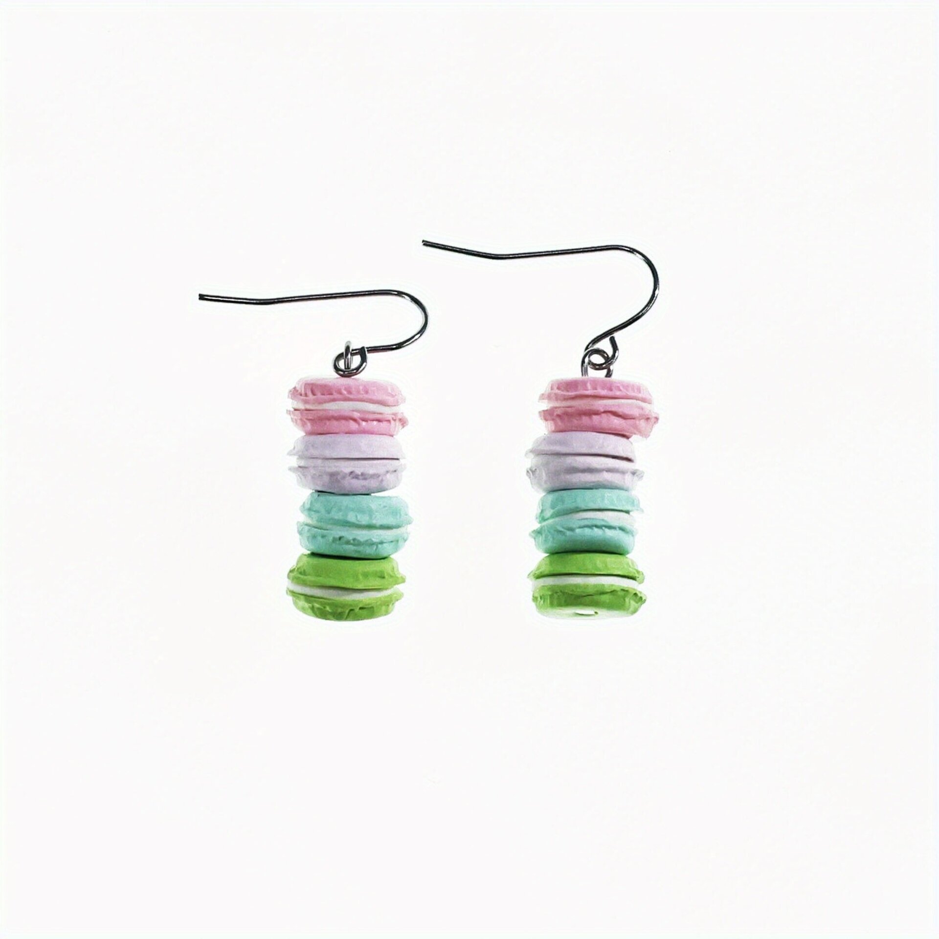 Pendientes largos MACARONS colores pastel - 4