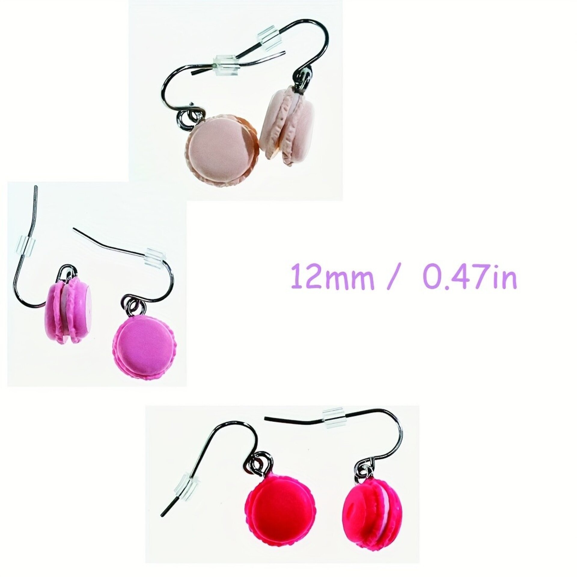 Pendientes colección MINI MACARON arcilla polimérica - 5