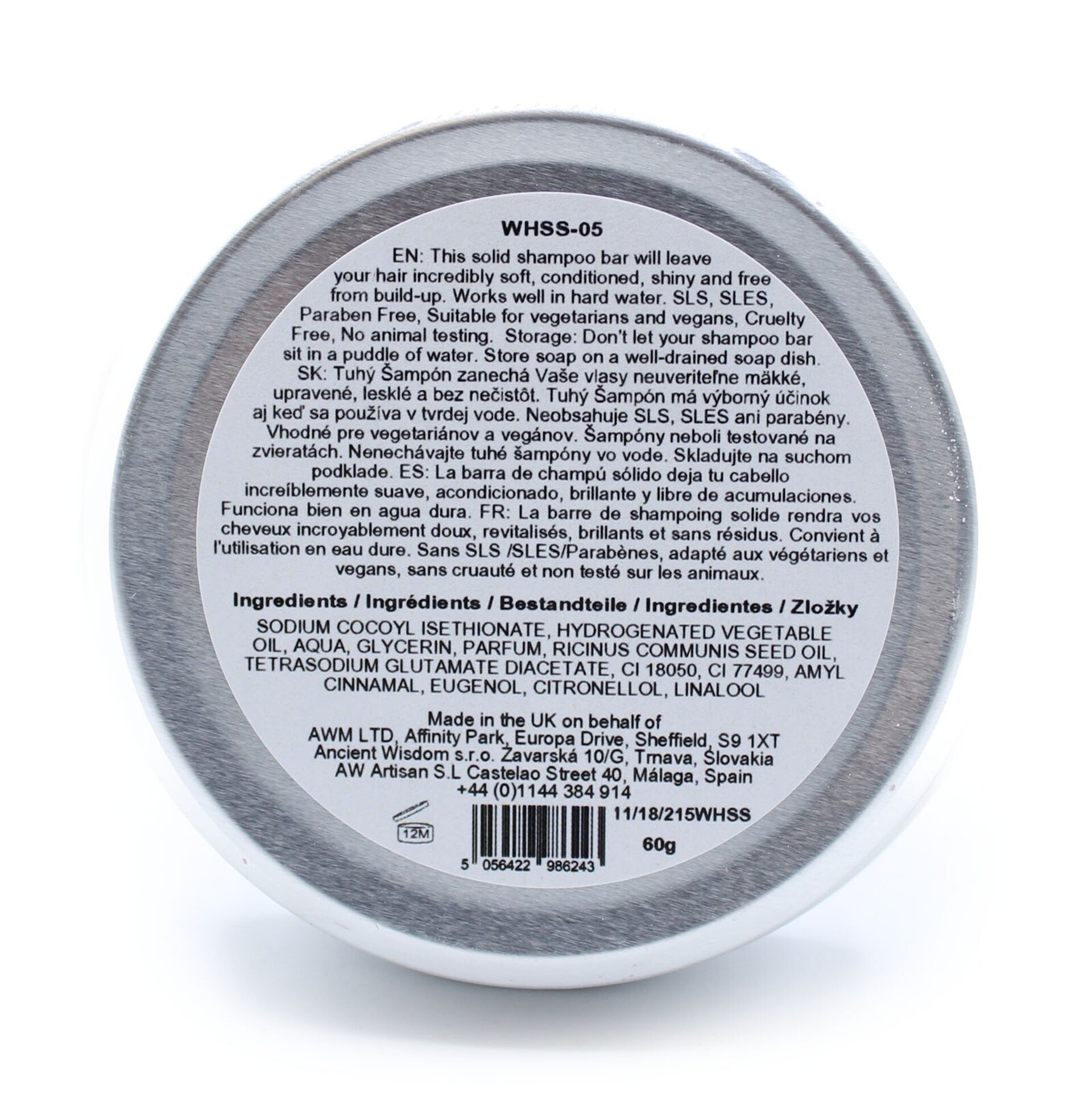 Champú sólido CEREZA anticaspa VEGANO 60 gr - 4