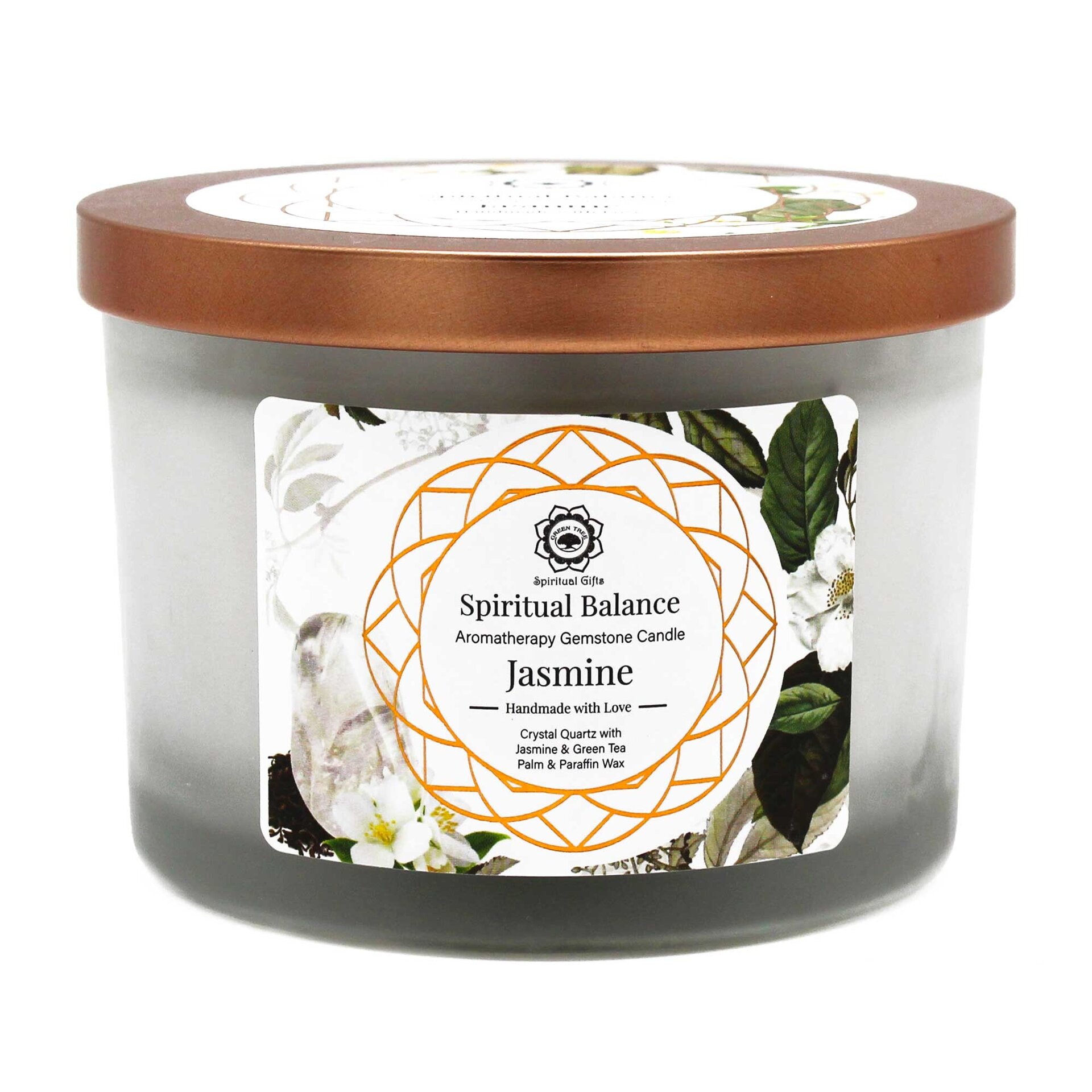 VELA PERFUMADA JAZMIN Y CUARZO CRISTAL: EQUILIBRIO ESPIRITUAL - 4