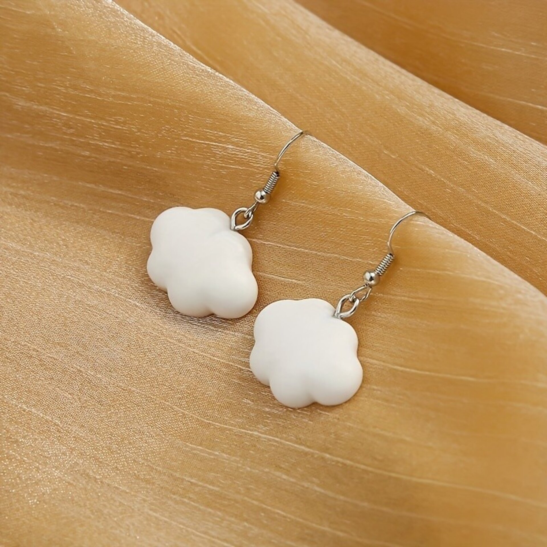 Pendientes NUBES BLANCAS para mujer - 5