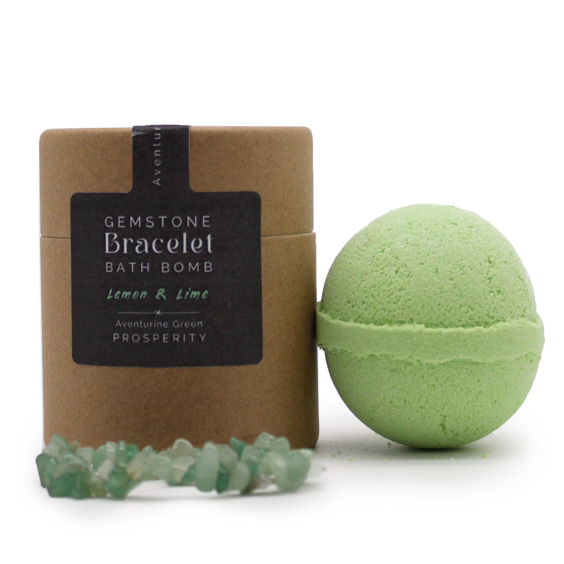Bomba de Baño de LIMÓN Y LIMA con pulsera de AVENTURINA VERDE - 2